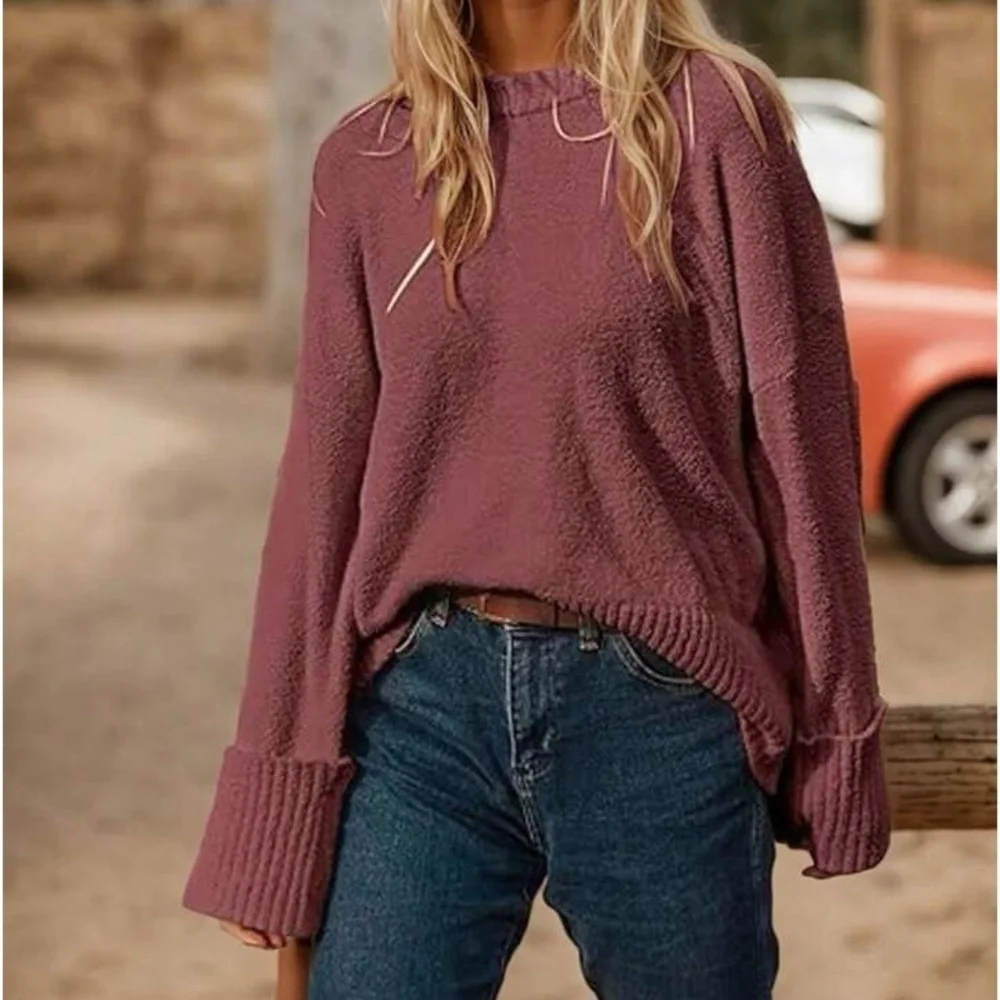 Pull over sweater trendy fall 2024 all size available